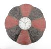 30" Red And Black Metal Analog Novelty Wall Clock