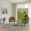 72" Green Canvas Folding Three Panel Screen Room Divider