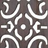 67" Brown Wood Folding Three Panel Screen Room Divider