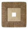 19" X 19" Brown Geometric Sandstone Square Hanging Wall Decor