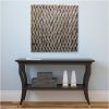 36" X 36" Silver Square Abstract Hanging Dimensional Sculpture