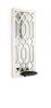 6" White Wood Wall Sconce Candle Holder