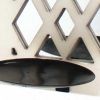 6" White Wood Wall Sconce Candle Holder