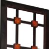 84" Brown Folding Four Panel Screen Room Divider