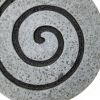 28" X 28" X 2" Gray Round Modern Spiral Wall Art