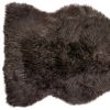 2' X 3' Chocolate Genuine Sheepskin Shag Area Rug