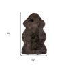 2' X 3' Chocolate Genuine Sheepskin Shag Area Rug