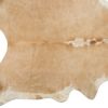 6' X 7' Tan And White Cowhide Cowhide Print Area Rug