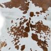 24" X 36" Salt And Pepper, Brown And White Calfskin - Area Rug