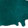 5' X 7' Green Cowhide Area Rug