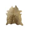 6' X 7' Taupe Cowhide Cowhide Print Area Rug