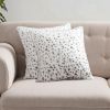 Set of Two 18" Brown and White Faux Fur Throw Pillow