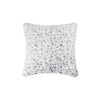 Set of Two 18" Brown and White Faux Fur Throw Pillow