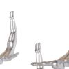 Set of Three Silver Resin Diving Man Hanging Dimensional Sculpture