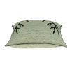 20" Gray And Black Lodge Antlers Cotton Throw Pillow