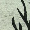 20" Gray And Black Lodge Antlers Cotton Throw Pillow