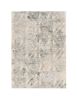 7' X 9' Gray And Ivory Diamond Area Rug