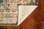 8' X 11' Brick Red Green And Brown Jute Southwestern Handmade Distressed Area Rug