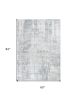 5' X 7' Dark Gray And Light Gray Abstract Hand Loomed Area Rug
