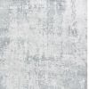 5' X 7' Dark Gray And Light Gray Abstract Hand Loomed Area Rug