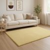 8' X 11' Canary Yellow Shag Hand Woven Area Rug