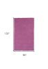8' X 11' Hot Pink Shag Hand Woven Area Rug