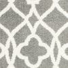 8' X 11' Gray And Ivory Ogee Area Rug