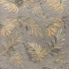8' X 11' Gray And Taupe Wool Botanical Leaves Hand Tufted Area Rug