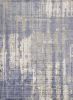 7' X 10' Gray And Ivory Abstract Hand Loomed Area Rug