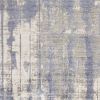 7' X 10' Gray And Ivory Abstract Hand Loomed Area Rug