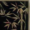 8' X 11' Black Green And Brown Wool Tropical Botanical Hand Tufted Area Rug