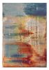 10' X 13' Blue Rust And Orange Abstract Area Rug