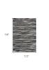 10' X 13' Gray Blue And Black Abstract Area Rug