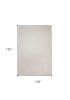9' X 13' Ivory Shag Hand Woven Area Rug