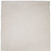 9' X 13' Ivory Shag Hand Woven Area Rug
