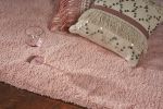 9' X 13' Pink Shag Hand Woven Area Rug