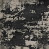 10' X 13' Black And Silver Abstract Area Rug