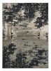 10' X 13' Black And Silver Abstract Area Rug