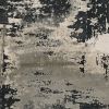 10' X 13' Black And Silver Abstract Area Rug