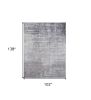 9' X 12' Slate Gray And Dark Gray Abstract Hand Loomed Area Rug