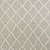 9' X 13' Gray And Ivory Wool Diamond Hand Woven Area Rug