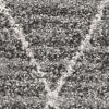 5' X 8' Gray And Ivory Geometric Area Rug