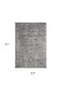 5' X 8' Gray And Light Gray Floral Medallion Area Rug