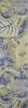 10' Blue Green And Beige Wool Tropical Botanical Hand Tufted Runner Rug