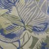 10' Blue Green And Beige Wool Tropical Botanical Hand Tufted Runner Rug