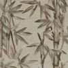 10' Ivory Green And Brown Wool Botanical Leaves Hand Tufted Runner Rug
