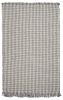 5' X 8' Ivory And Gray Wool Houndstooth Hand Woven Area Rug With Fringe