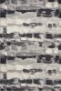 6' X 9' Gray Black And Ivory Abstract Area Rug