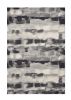 6' X 9' Gray Black And Ivory Abstract Area Rug