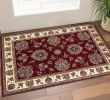 2' X 3' Red And Ivory Floral Medallion Area Rug